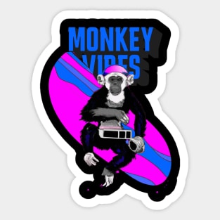 Monkey Vibes Sticker